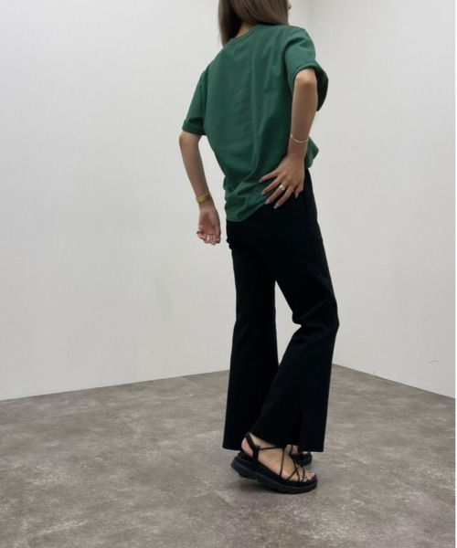 apres jour mignon（アプレジュールミニョン）の「シュエットサイズアソートＴシャツ２【ZOZOTOWN限定アイテム】（Tシャツ/カットソー・レディース・オフホワイト/ブラック系その他2/ホワイト系その他2/ブラック/グリーン/ブラック系その他/パープル/ホワイト系その他3・フリー/X-LARGE）」の20枚目の写真