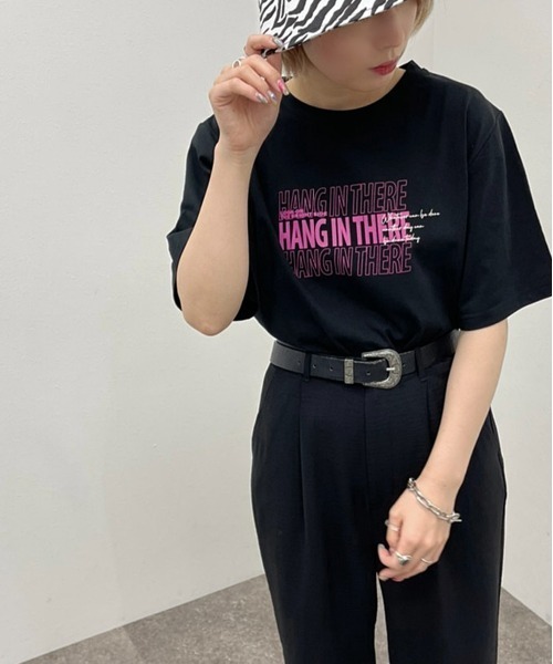 apres jour mignon（アプレジュールミニョン）の「シュエットサイズアソートＴシャツ２【ZOZOTOWN限定アイテム】（Tシャツ/カットソー・レディース・オフホワイト/ブラック系その他2/ホワイト系その他2/ブラック/グリーン/ブラック系その他/パープル/ホワイト系その他3・フリー/X-LARGE）」の9枚目の写真