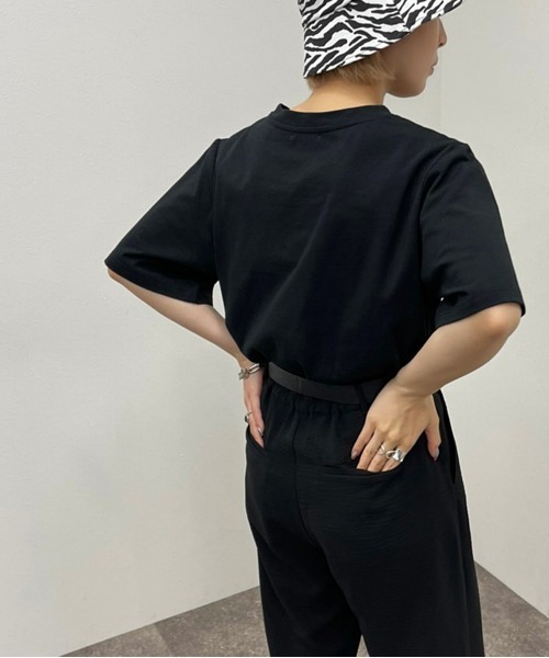 apres jour mignon（アプレジュールミニョン）の「シュエットサイズアソートＴシャツ２【ZOZOTOWN限定アイテム】（Tシャツ/カットソー・レディース・オフホワイト/ブラック系その他2/ホワイト系その他2/ブラック/グリーン/ブラック系その他/パープル/ホワイト系その他3・フリー/X-LARGE）」の11枚目の写真