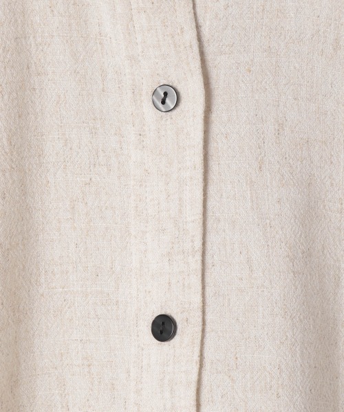 JEANASIS(ジーナシス)の「【KIDS】リネンレギュラーシャツSS/215269(シャツ/ブラウス・キッズ・チャコールグレー/アイボリー/マスタード・120/140)」の6枚目の写真