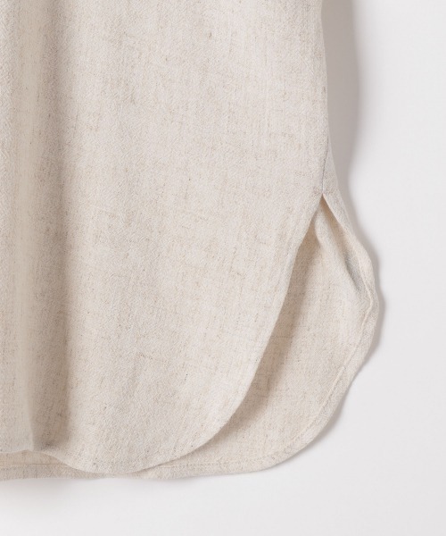 JEANASIS(ジーナシス)の「【KIDS】リネンレギュラーシャツSS/215269(シャツ/ブラウス・キッズ・チャコールグレー/アイボリー/マスタード・120/140)」の8枚目の写真