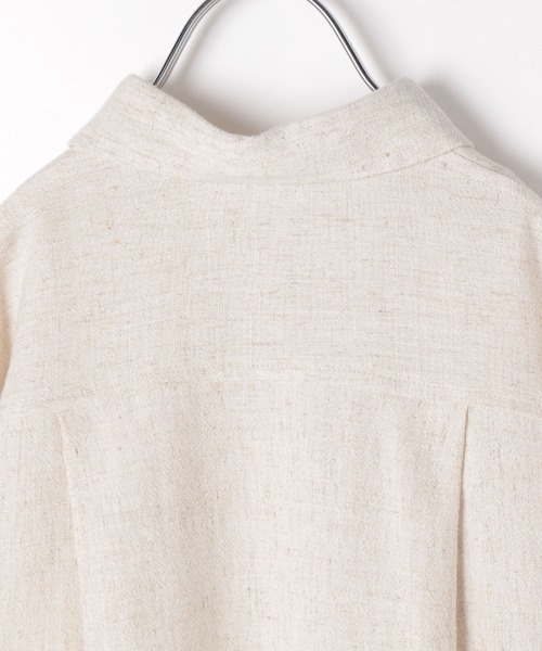 JEANASIS(ジーナシス)の「【KIDS】リネンレギュラーシャツSS/215269(シャツ/ブラウス・キッズ・チャコールグレー/アイボリー/マスタード・120/140)」の9枚目の写真