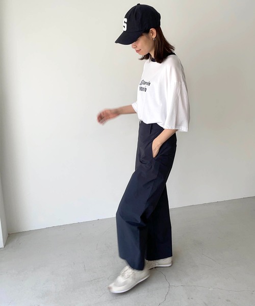 CANAL JEAN（キャナルジーン）の「via j(ヴィアジェイ) "STARVIN MARVIN"リンガー半袖Tシャツ（Tシャツ/カットソー・レディース・ベージュ/アイボリー・ONE SIZE）」の4枚目の写真