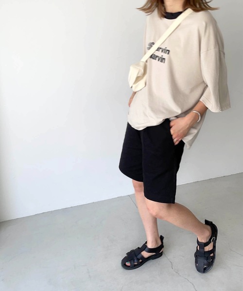 CANAL JEAN（キャナルジーン）の「via j(ヴィアジェイ) "STARVIN MARVIN"リンガー半袖Tシャツ（Tシャツ/カットソー・レディース・ベージュ/アイボリー・ONE SIZE）」の6枚目の写真