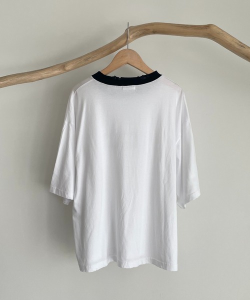 CANAL JEAN（キャナルジーン）の「via j(ヴィアジェイ) "STARVIN MARVIN"リンガー半袖Tシャツ（Tシャツ/カットソー・レディース・ベージュ/アイボリー・ONE SIZE）」の11枚目の写真