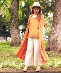 チャイハネ | 【チャイハネ】ストライプ織りワンピース(シャツワンピース)