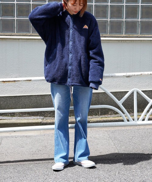 KELTY（ケルティ）の「【ZOZOTOWN限定】【KELTY/ケルティ】別注フロントスナップレトロフリースカーディガン（ノーカラージャケット・メンズ・アイボリー/ベージュ/ブラック/ネイビー・SMALL/MEDIUM/X-LARGE/LARGE）」の18枚目の写真