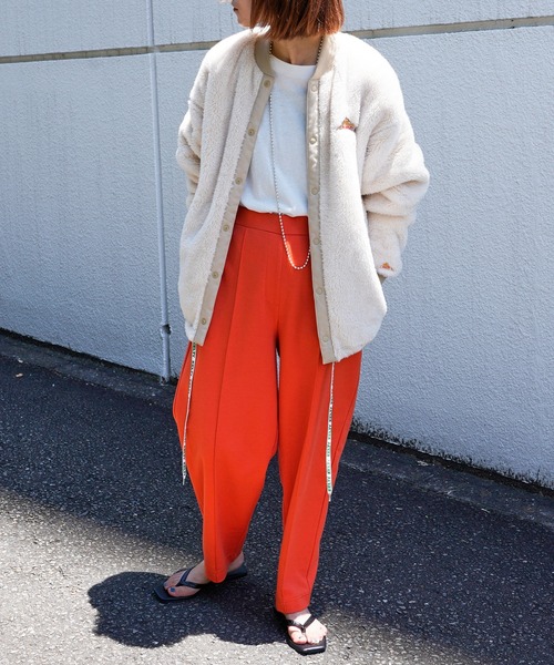 KELTY（ケルティ）の「【ZOZOTOWN限定】【KELTY/ケルティ】別注フロントスナップレトロフリースカーディガン（ノーカラージャケット・メンズ・アイボリー/ベージュ/ブラック/ネイビー・SMALL/MEDIUM/X-LARGE/LARGE）」の11枚目の写真