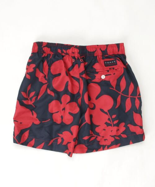TOMMY HILFIGER（トミーヒルフィガー）の「【TOMMY HILFIGER/トミーヒルフィガー】フラワーパターン スイムショーツ（水着・メンズ・ネイビー/レッド・S/M/L）」の3枚目の写真