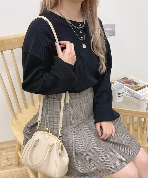 apres jour(アプレジュール)の「袖ボリュームヘンリプルオーバー【ZOZOTOWN限定アイテム】(Tシャツ/カットソー・レディース・アイボリー/モカ/グリーン/ブラック・フリー/X-LARGE)」の3枚目の写真