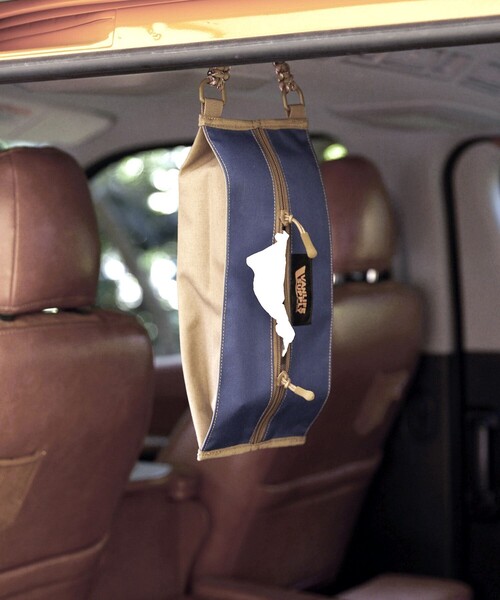 FREAK'S STORE（フリークスストア）の「VANLIFE SUPPLY BY FREAK'S STORE/ヴァンライフサプライバイフリークスストア ボックスティッシュケース（アウトドアグッズ・メンズ・ベージュ/ネイビー/オリーブ/ブラック・ONE SIZE）」の4枚目の写真