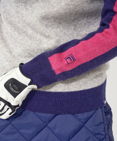 FILA(フィラ)の「【FILA GOLF/フィラゴルフ】フロントロゴ クレイジーパターン ハイネック セーター(ニット/セーター・レディース・カーキ/ブラック/ネイビー・M/LL/L)」の18枚目の写真