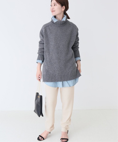 Spick & Span(スピックアンドスパン)の「#WASHABLEWOOLジョグパンツ◆(その他パンツ・レディース・ベージュ/ネイビー・FREE)」の4枚目の写真