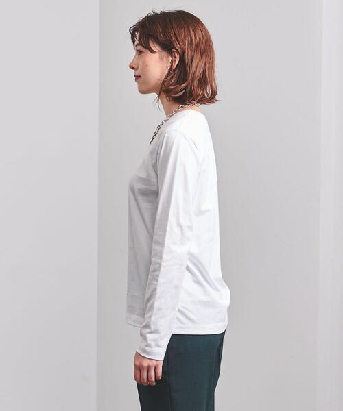 UNITED ARROWS（ユナイテッドアローズ）の「＜UNITED ARROWS＞Ｃ ロングスリーブ カットソー Ｗ（Tシャツ/カットソー・レディース・ピンク/ブラック/ホワイト・FREE）」の5枚目の写真