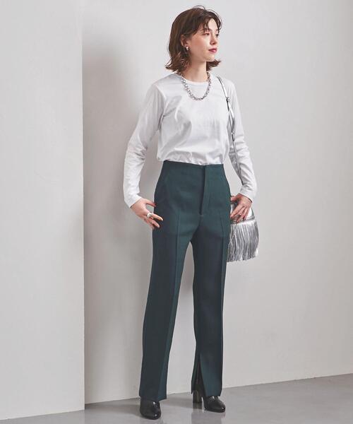 UNITED ARROWS（ユナイテッドアローズ）の「＜UNITED ARROWS＞Ｃ ロングスリーブ カットソー Ｗ（Tシャツ/カットソー・レディース・ピンク/ブラック/ホワイト・FREE）」の7枚目の写真