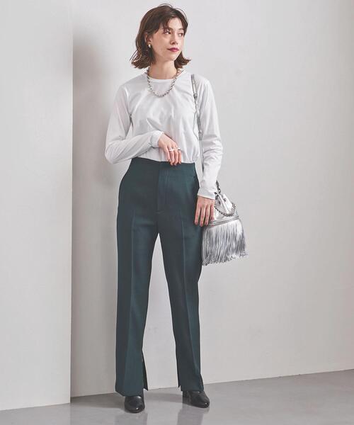 UNITED ARROWS（ユナイテッドアローズ）の「＜UNITED ARROWS＞Ｃ ロングスリーブ カットソー Ｗ（Tシャツ/カットソー・レディース・ピンク/ブラック/ホワイト・FREE）」の8枚目の写真