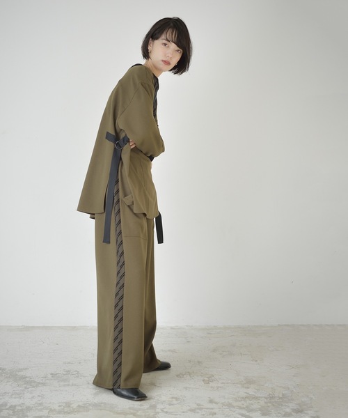 La SRIC（ラスリック）の「La SRIC / フロッキーサイドラインPT【セットアップ可】（その他パンツ・レディース・カーキ/キャメル・38）」の20枚目の写真