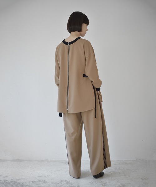 La SRIC（ラスリック）の「La SRIC / フロッキーサイドラインPT【セットアップ可】（その他パンツ・レディース・カーキ/キャメル・38）」の21枚目の写真