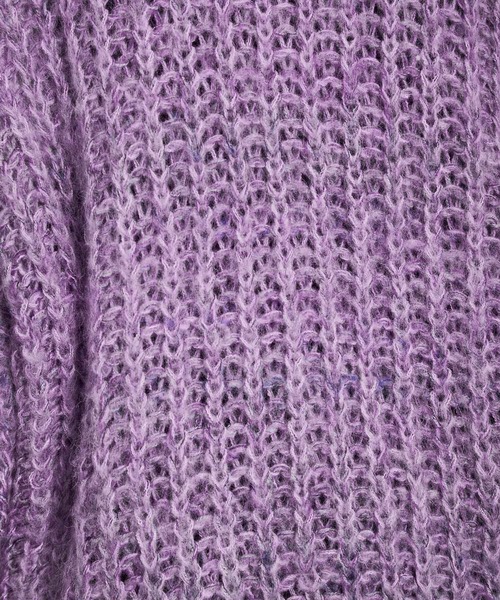 MADEMOISELLE ROPE'(マドモアゼル ロペ)の「ミックスヤーンモヘヤニット(ニット/セーター・レディース・パープル/オフホワイト・38)」の15枚目の写真