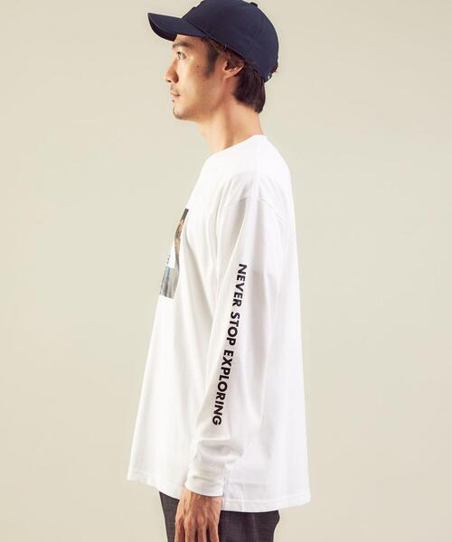 THE NORTH FACE（ザノースフェイス）の「＜THE NORTH FACE（ザ ノースフェイス）＞長袖 デジタルロゴ Tシャツ（Tシャツ/カットソー・メンズ・ブラック/ホワイト・M/XL/L）」の5枚目の写真