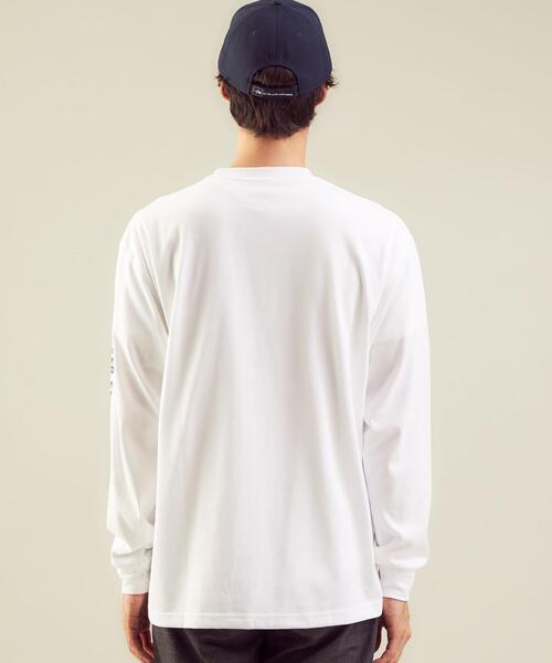 THE NORTH FACE（ザノースフェイス）の「＜THE NORTH FACE（ザ ノースフェイス）＞長袖 デジタルロゴ Tシャツ（Tシャツ/カットソー・メンズ・ブラック/ホワイト・M/XL/L）」の9枚目の写真