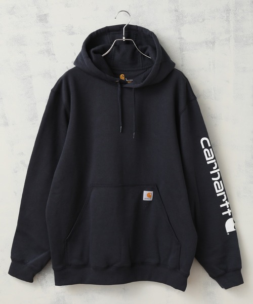 Carhartt（カーハート）の「【Carhartt/カーハート】裏起毛 スリーブグラフィックプリント プルオーバーパーカー（パーカー・メンズ・チャコールグレー/ブラック/ネイビー/グレー・S/L/XL/M）」の4枚目の写真