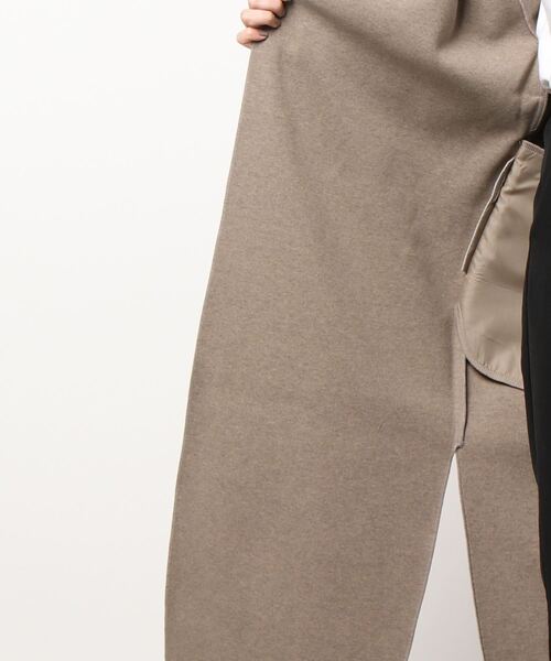 AZUL ENCANTO（アズールエンカント）の「ダブルフェイスノーカラーコート（その他アウター・レディース・ベージュ/ブラウン/グレー/アイボリー・FREE）」の5枚目の写真