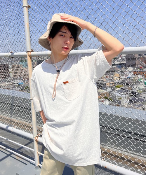 PENDLETON(ペンドルトン)の「Pendleton(ペンドルトン)/Deschutes Pocket Tee - S/S オーバーサイズ コットン100% 半袖 無地 ポケT(Tシャツ/カットソー・メンズ・ホワイト/ブラック/オートミール・M/L/XL)」の10枚目の写真