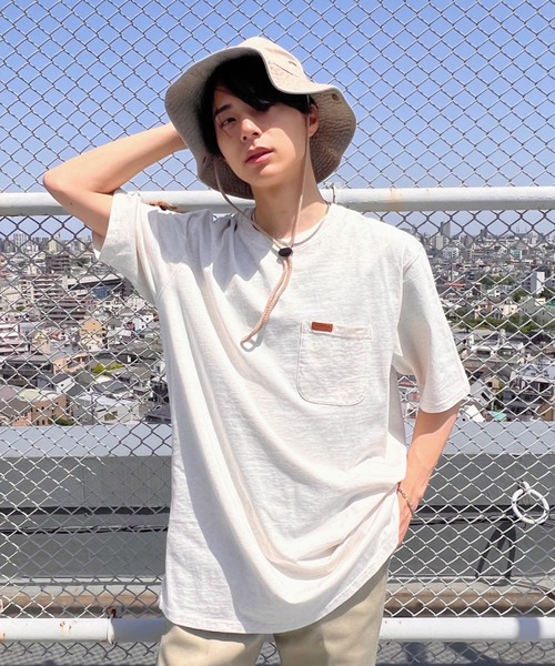 PENDLETON(ペンドルトン)の「Pendleton(ペンドルトン)/Deschutes Pocket Tee - S/S オーバーサイズ コットン100% 半袖 無地 ポケT(Tシャツ/カットソー・メンズ・ホワイト/ブラック/オートミール・M/L/XL)」の11枚目の写真