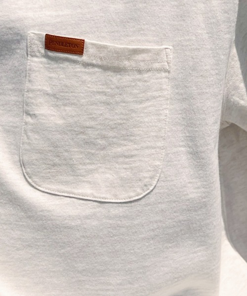 PENDLETON(ペンドルトン)の「Pendleton(ペンドルトン)/Deschutes Pocket Tee - S/S オーバーサイズ コットン100% 半袖 無地 ポケT(Tシャツ/カットソー・メンズ・ホワイト/ブラック/オートミール・M/L/XL)」の8枚目の写真