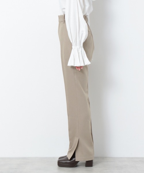 Heather（ヘザー）の「スリムフィットアッタカストレートパンツ　238828（スラックス・レディース・ブラック/ブルー/ベージュ/オレンジ/ピンク/グリーン/スカイブルー/ベージュ系その他/イエロー・L/S/M/XS）」の15枚目の写真