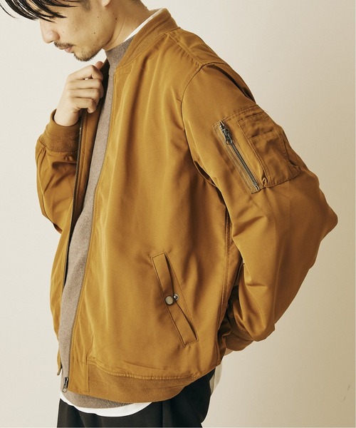 417 EDIFICE（フォーワンセブンエディフィス）の「グログラン MA-1（MA-1・メンズ・ネイビー/ブラウン/カーキ・SMALL/MEDIUM/LARGE）」の2枚目の写真