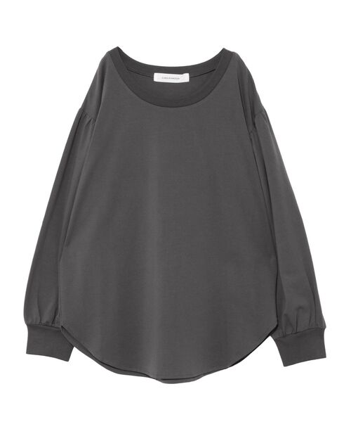 LAGUNAMOON（ラグナムーン）の「シアースリーブカットトップス（Tシャツ/カットソー・レディース・ホワイト/チャコールグレー/ブラック・FREE）」の3枚目の写真