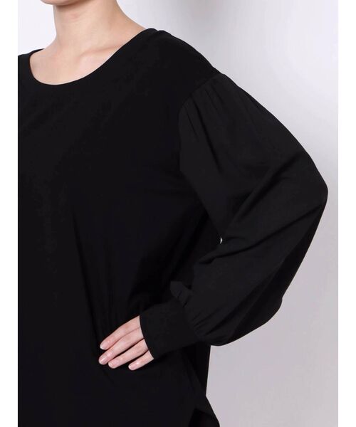 LAGUNAMOON（ラグナムーン）の「シアースリーブカットトップス（Tシャツ/カットソー・レディース・ホワイト/チャコールグレー/ブラック・FREE）」の11枚目の写真