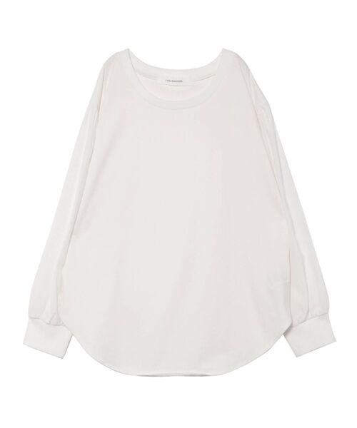 LAGUNAMOON（ラグナムーン）の「シアースリーブカットトップス（Tシャツ/カットソー・レディース・ホワイト/チャコールグレー/ブラック・FREE）」の6枚目の写真