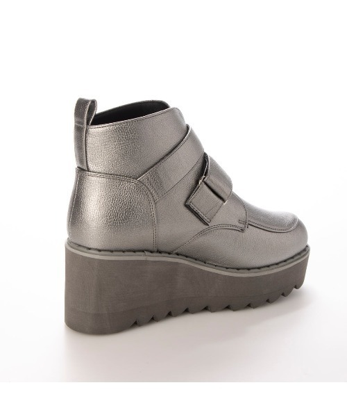 Elvis Luce（エルビスルーチェ）の「ElvisLuce(エルビスルーチェ) シャークソール厚底スニーカー ブーツ（ブーツ・レディース・ブラック/ガンメタ/ブラック系その他・LL/L/M/S）」の7枚目の写真