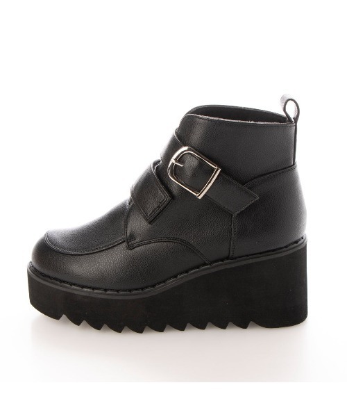 Elvis Luce（エルビスルーチェ）の「ElvisLuce(エルビスルーチェ) シャークソール厚底スニーカー ブーツ（ブーツ・レディース・ブラック/ガンメタ/ブラック系その他・LL/L/M/S）」の17枚目の写真