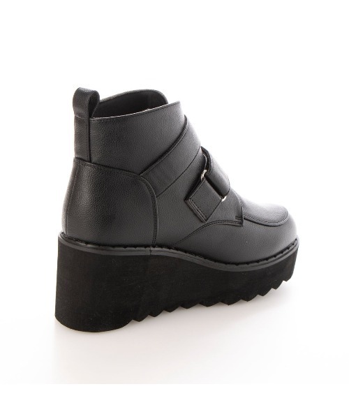 Elvis Luce（エルビスルーチェ）の「ElvisLuce(エルビスルーチェ) シャークソール厚底スニーカー ブーツ（ブーツ・レディース・ブラック/ガンメタ/ブラック系その他・LL/L/M/S）」の20枚目の写真