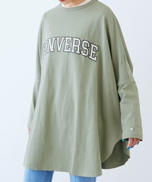 CONVERSE | 【ZOZOTOWN限定】CONVERSE/コンバース ビッグオーバー天竺カレッジデザインポンチョ長袖ロンT(Tシャツ/カットソー)