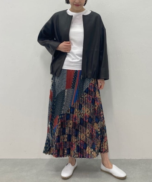 BEARDSLEY（ビアズリー）の「より滑らかな素材を使用 Newレザーブルゾン（ブルゾン・レディース・ブラウン/ブラック/ベージュ・1/0）」の9枚目の写真