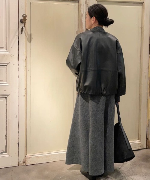 BEARDSLEY（ビアズリー）の「より滑らかな素材を使用 Newレザーブルゾン（ブルゾン・レディース・ブラウン/ブラック/ベージュ・1/0）」の10枚目の写真