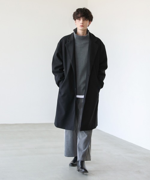 ASTRONOMY(アストロノミー)の「オーバーサイズウォッシャブル袖ボリュームタートルネックニット(ニット/セーター・メンズ・ブラック/ダークグリーン/ネイビー/ブラウン/チャコール/ベージュ系/グレー系/ブルーグレー/アイボリー/グレー・S/M/L/XL)」の14枚目の写真