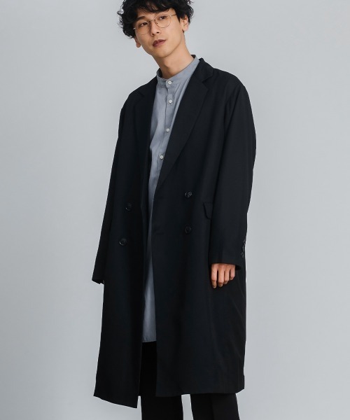 improves(インプローブス)の「T/R オーバーサイズ ダブルブレスト チェスターコート(チェスターコート・メンズ・ブラック/ブラウン/A/グレイッシュベージュ/B・LARGE/MEDIUM)」の2枚目の写真