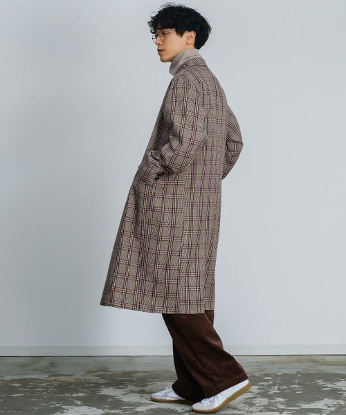 improves(インプローブス)の「T/R オーバーサイズ ダブルブレスト チェスターコート(チェスターコート・メンズ・ブラック/ブラウン/A/グレイッシュベージュ/B・LARGE/MEDIUM)」の7枚目の写真