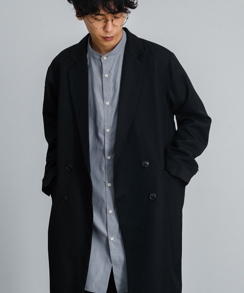 improves(インプローブス)の「T/R オーバーサイズ ダブルブレスト チェスターコート(チェスターコート・メンズ・ブラック/ブラウン/A/グレイッシュベージュ/B・LARGE/MEDIUM)」の16枚目の写真