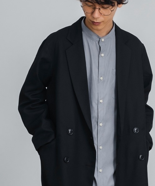 improves(インプローブス)の「T/R オーバーサイズ ダブルブレスト チェスターコート(チェスターコート・メンズ・ブラック/ブラウン/A/グレイッシュベージュ/B・LARGE/MEDIUM)」の19枚目の写真