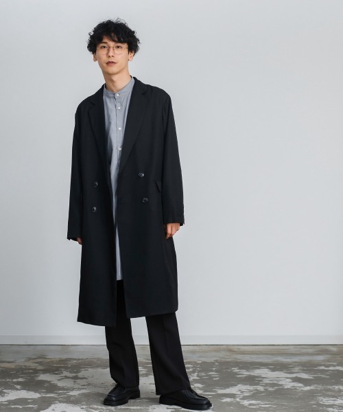 improves(インプローブス)の「T/R オーバーサイズ ダブルブレスト チェスターコート(チェスターコート・メンズ・ブラック/ブラウン/A/グレイッシュベージュ/B・LARGE/MEDIUM)」の21枚目の写真