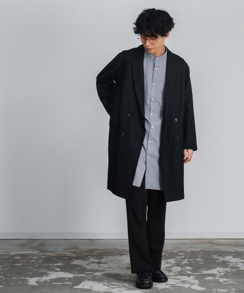 improves(インプローブス)の「T/R オーバーサイズ ダブルブレスト チェスターコート(チェスターコート・メンズ・ブラック/ブラウン/A/グレイッシュベージュ/B・LARGE/MEDIUM)」の22枚目の写真