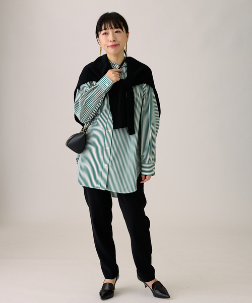 journal standard L'essage（ジャーナルスタンダードレサージュ）の「ダブルクロスジョガー パンツ◆3（その他パンツ・レディース・ピンク/ブラック/ブルー系その他・FREE）」の4枚目の写真