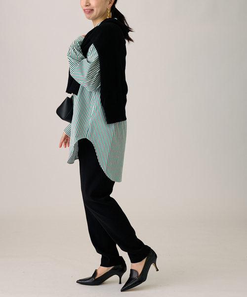 journal standard L'essage（ジャーナルスタンダードレサージュ）の「ダブルクロスジョガー パンツ◆3（その他パンツ・レディース・ピンク/ブラック/ブルー系その他・FREE）」の5枚目の写真